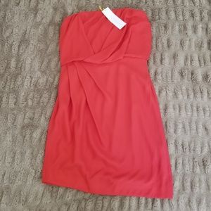 NWT BCBG Sz 6 Strappless Red Dress